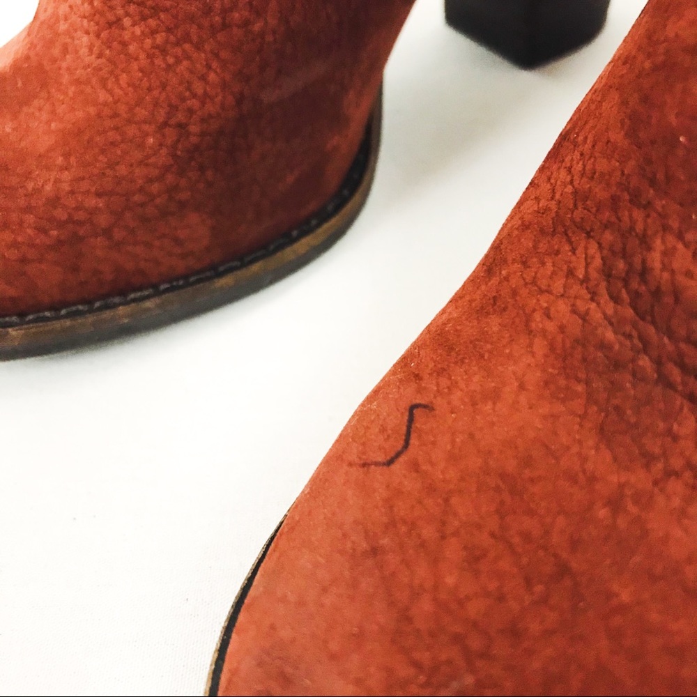 Lucky Brand Latonya Belted Bootie in Russet Nubuck | Size 7.5 - Picture 11 of 13